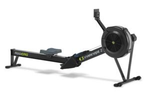 Concept2 RowErg Modell D mit Standardbeinen, Luftwiderstand, Rudergerät, Schwarz