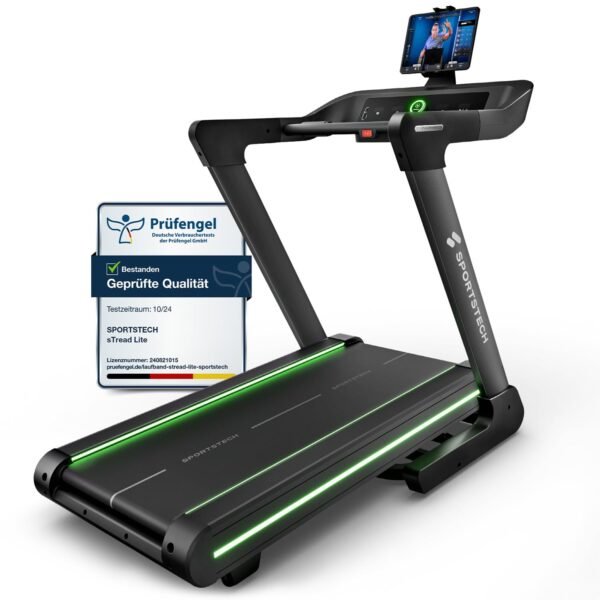 Sportstech sTread Lite Laufband, 20 km/h, 16 % Steigung, 7 PS, App, bis 150 kg