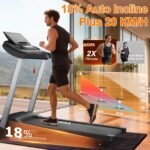 Kitopa Laufband für Zuhause, klappbar, 48 × 120 cm Lauffläche, 18 % Steigung – Bild 10