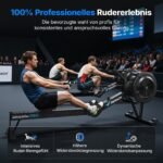 MERACH Rudergerät für Zuhause mit Luftwiderstand, 10 Stufen und App-Steuerung – Bild 5