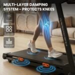 Aeriflo Laufband für Zuhause, 20 km/h, 20 % Steigung, 51 × 140 cm Lauffläche – Bild 6