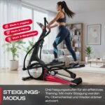 Sportstech sCross Crosstrainer mit 32 Widerstandsstufen, Steigung, 23 kg Schwungrad, bis 150 kg – Bild 6