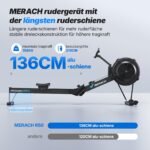 MERACH Rudergerät für Zuhause mit Luftwiderstand, 10 Stufen und App-Steuerung – Bild 10