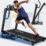 Decorcn klappbares Laufband mit Steigung, bis 16 km/h und 150 kg Belastbarkeit