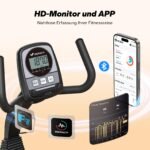 MERACH Liegeergometer mit 8 Widerstandsstufen, Bluetooth, App, LCD-Display & Herzfrequenzsensoren – Bild 14