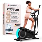 Sportstech CX700 Crosstrainer mit 24 kg Schwungmasse, 24 Widerstandsstufen, Bluetooth & App