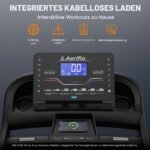 Aeriflo Laufband für Zuhause, 20 km/h, 20 % Steigung, 51 × 140 cm Lauffläche – Bild 5