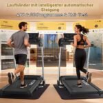 Kitopa Laufband für Zuhause, klappbar, 48 × 120 cm Lauffläche, 18 % Steigung – Bild 14