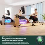Sportstech WRX1000 Wasser-Rudergerät mit LED-Wassertank, App, Tablethalterung, klappbar – Bild 3