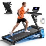 MERACH T31 Laufband für Zuhause, 18 % automatische Steigung, 46 × 140 cm