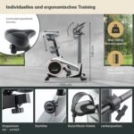 skandika Morpheus Ergometer mit 12 kg Schwungmasse, 32 Widerstandsstufen, 24 Programme, Kinomap, bis 150 kg – Bild 4