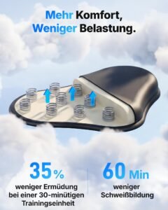 MERACH Liegeergometer mit 8 Widerstandsstufen, Bluetooth, App, LCD-Display & Herzfrequenzsensoren – Bild 8
