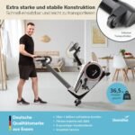 skandika Morpheus Ergometer mit 12 kg Schwungmasse, 32 Widerstandsstufen, 24 Programme, Kinomap, bis 150 kg – Bild 10