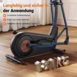 MERACH Crosstrainer mit 47 cm Schrittlänge, Magnetwiderstand, 16 Stufen, App, bis 180 kg – Bild 6