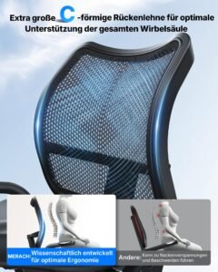 MERACH Liegeergometer mit 8 Widerstandsstufen, Bluetooth, App, LCD-Display & Herzfrequenzsensoren – Bild 5