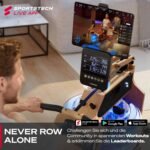 Sportstech WRX1000 Wasser-Rudergerät mit LED-Wassertank, App, Tablethalterung, klappbar – Bild 6