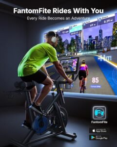 MERACH Heimtrainer mit 15,6" drehbarem FHD-Bildschirm, Magnetwiderstand, App, bis 136 kg – Bild 14