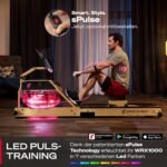 Sportstech WRX1000 Wasser-Rudergerät mit LED-Wassertank, App, Tablethalterung, klappbar – Bild 2