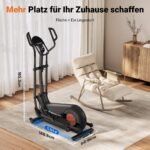 MERACH Crosstrainer mit 47 cm Schrittlänge, Magnetwiderstand, 16 Stufen, App, bis 180 kg – Bild 11